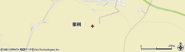 栃木県那珂川町（那須郡）薬利周辺の地図