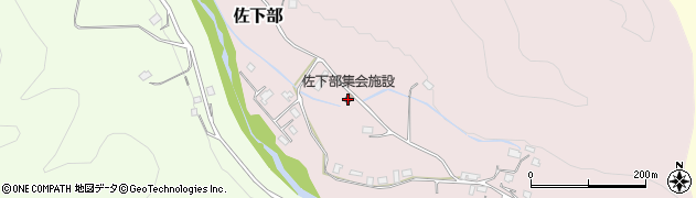 栃木県日光市佐下部299周辺の地図