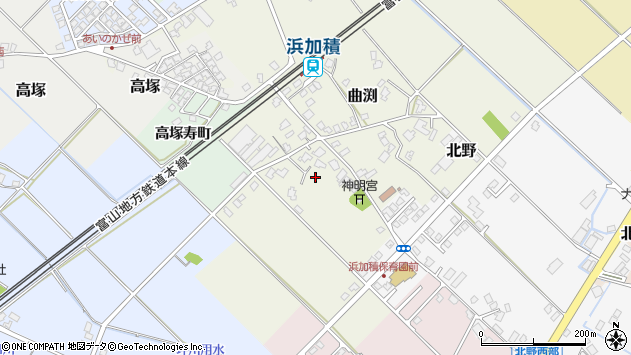 〒936-0016 富山県滑川市曲渕の地図