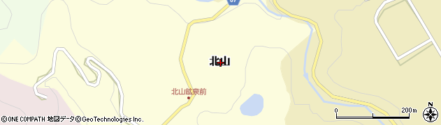 富山県魚津市北山周辺の地図