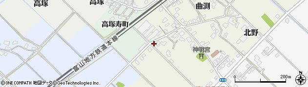 富山県滑川市曲渕190周辺の地図