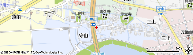 富山県高岡市守山周辺の地図