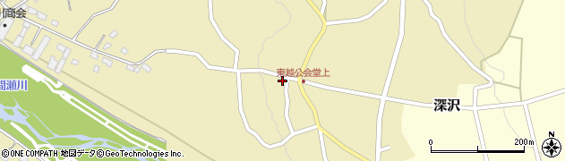 長野県中野市越580周辺の地図