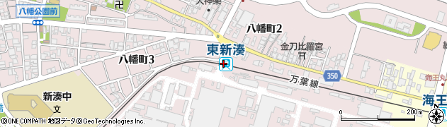 東新湊駅周辺の地図