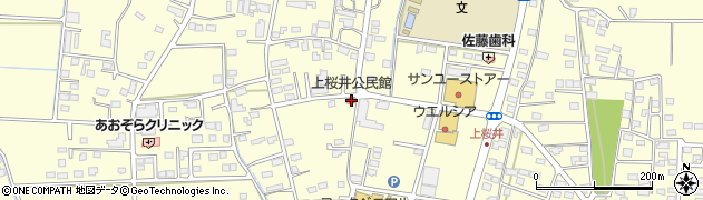 上桜井公民館周辺の地図