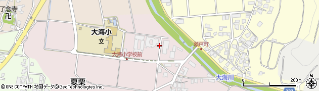 石川県かほく市夏栗（い）周辺の地図