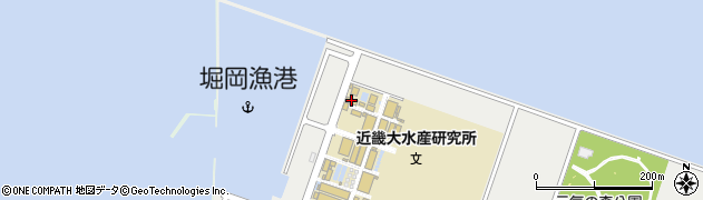 近畿大学水産研究所富山実験場周辺の地図