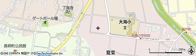 石川県かほく市夏栗ろ周辺の地図
