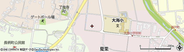 石川県かほく市夏栗（ろ）周辺の地図