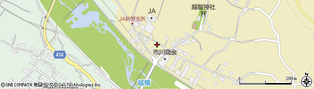 長野県中野市越1207周辺の地図