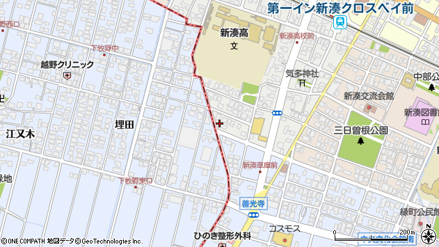 〒934-0004 富山県射水市西新湊の地図