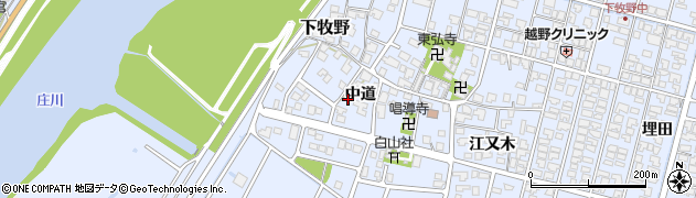 富山県高岡市下牧野中道1418周辺の地図