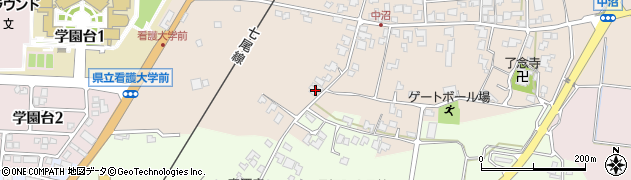 石川県かほく市中沼ヨ5周辺の地図