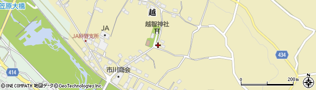 長野県中野市越1084周辺の地図
