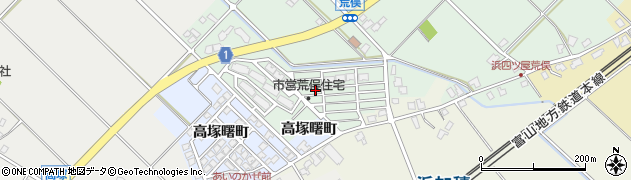 富山県滑川市荒俣新町周辺の地図