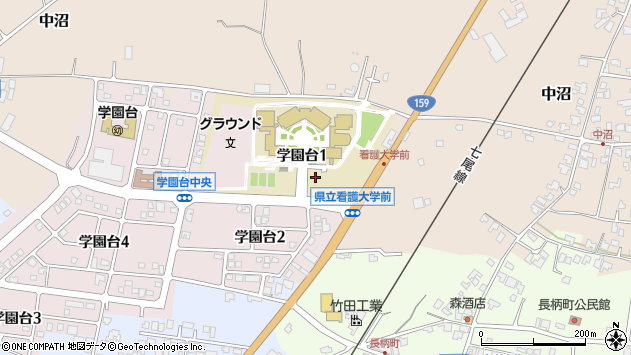 〒929-1210 石川県かほく市学園台の地図