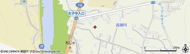 茨城県大子町（久慈郡）池田周辺の地図