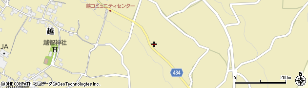 長野県中野市越373周辺の地図
