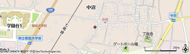 石川県かほく市中沼ヨ26周辺の地図
