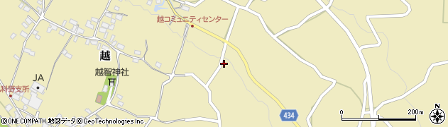 長野県中野市越508周辺の地図