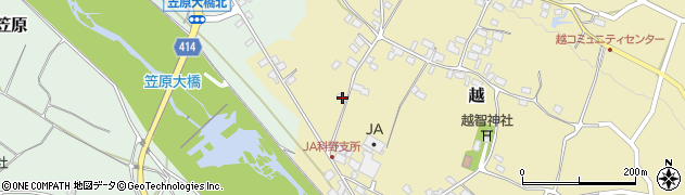 長野県中野市越692周辺の地図