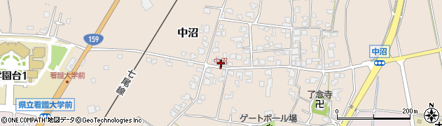 石川県かほく市中沼ヨ38周辺の地図
