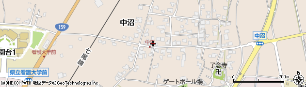 石川県かほく市中沼ヨ39周辺の地図