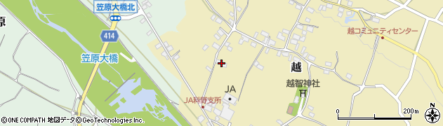 長野県中野市越726周辺の地図