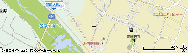 長野県中野市越695周辺の地図