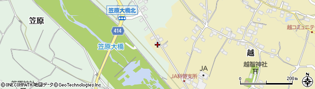 長野県中野市越1669周辺の地図