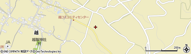 長野県中野市越380周辺の地図
