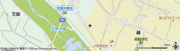 長野県中野市越1685周辺の地図