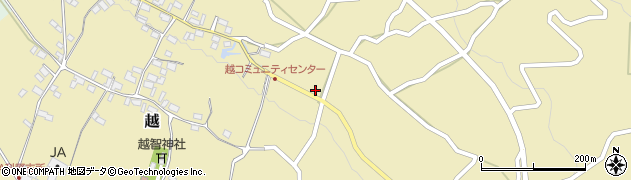 長野県中野市越1025周辺の地図