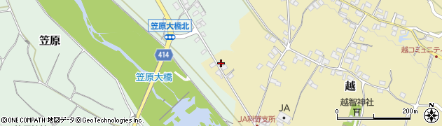 長野県中野市越1688周辺の地図