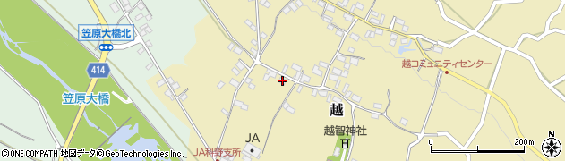 長野県中野市越764周辺の地図