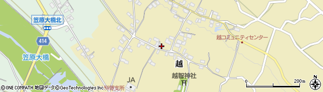 長野県中野市越892周辺の地図