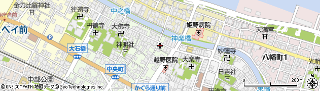 マルヨシ　中央町店周辺の地図