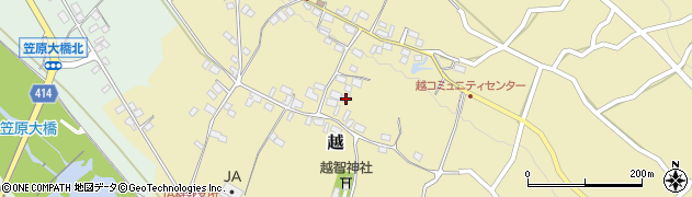 長野県中野市越968周辺の地図