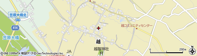 長野県中野市越966周辺の地図