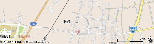 石川県かほく市中沼ヨ59周辺の地図