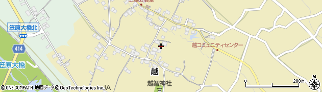 長野県中野市越960周辺の地図