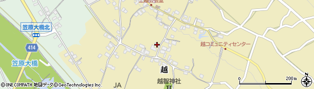 長野県中野市越893周辺の地図