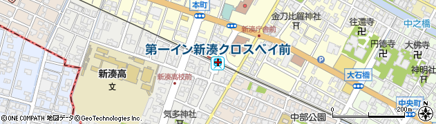 第一イン新湊クロスベイ前駅周辺の地図