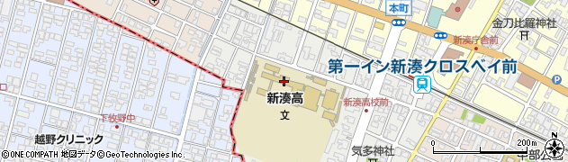 富山県立新湊高等学校周辺の地図