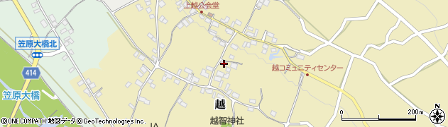 長野県中野市越963周辺の地図
