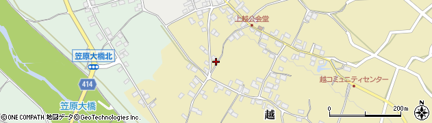 長野県中野市越787周辺の地図