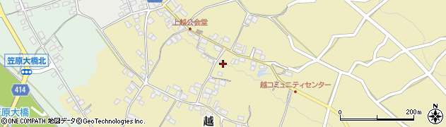 長野県中野市越954周辺の地図