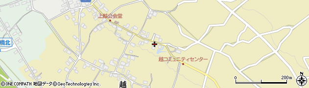 長野県中野市越998周辺の地図