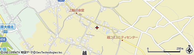 長野県中野市越992周辺の地図