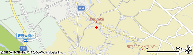 長野県中野市越863周辺の地図